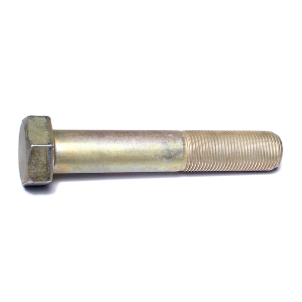 Midwest Fastener Grade 8, 7/8"-14 Hex Head Cap Screw, Zinc Yellow Steel, 5 in L, 5 PK 00945 - main